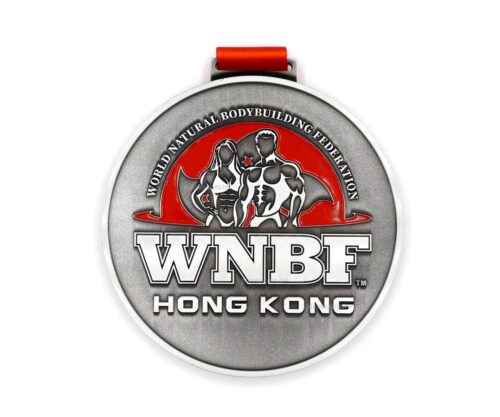 Alternative view of 客製化運動賽事金屬獎牌－WNBF 健美比賽款