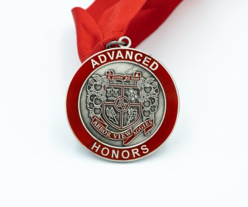 客製學校學術榮譽獎章徽章－Advanced Honors 款