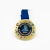 客製化體操比賽獎牌 National Clubs Gymnastics Carnival 款，亮金多色烤漆，外環體操動作圖示
